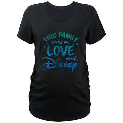 Kohl's Disney's This Family Runs On Love And Disney Maternity Graphic Tee
