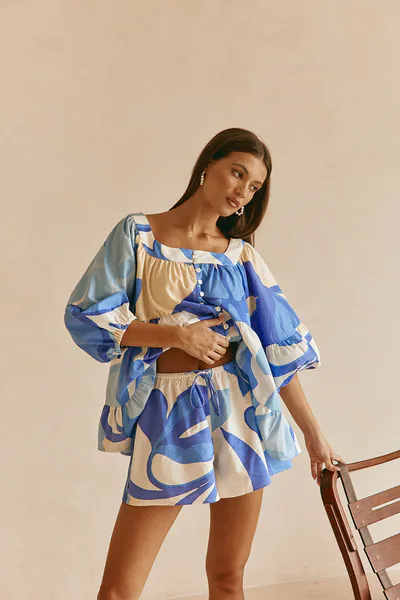 SABO Elara Shorts - Valley Blue