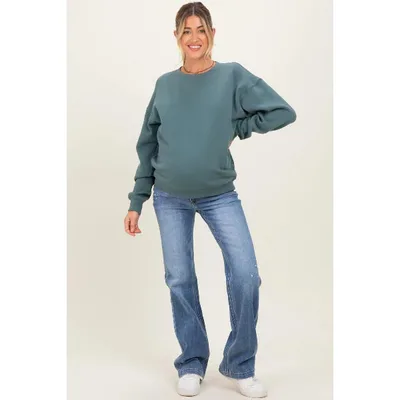 Target Pinkblush Navy Blue Lightly Distressed Maternity Straight Leg Jeans 25