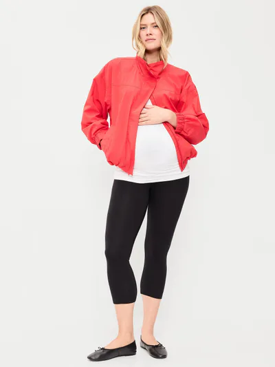 Old Navy Maternity Full-Panel Cropped Leggings
