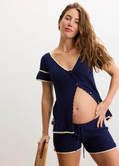 HATCH The Elodie Crochet Cardigan