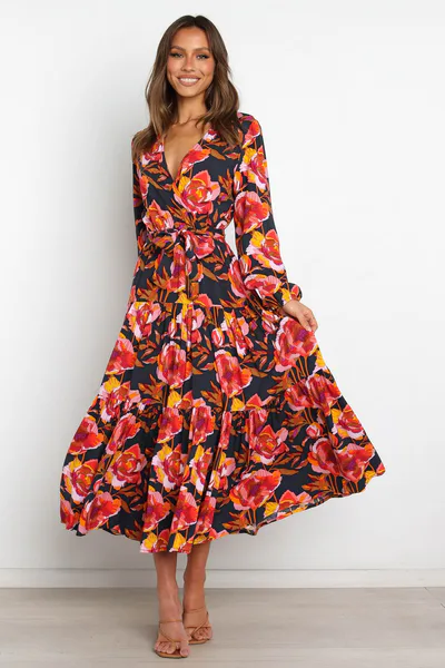 Petal & Pup Balsa Dress - Navy Floral
