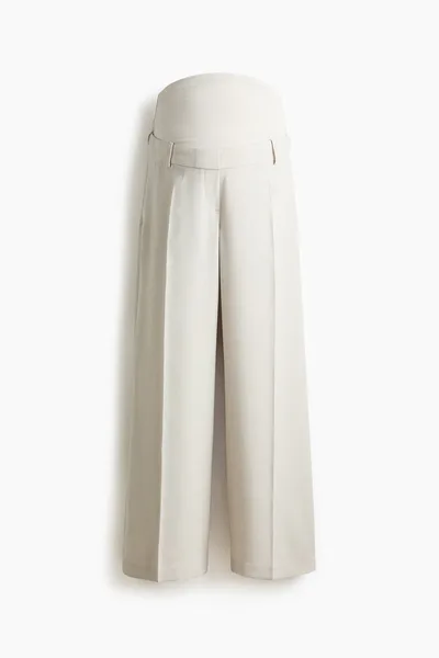H&M MAMA Wide-Leg Dress Pants