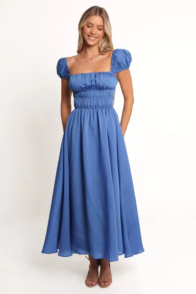 Petal & Pup Vienne Maxi Dress - Cobalt
