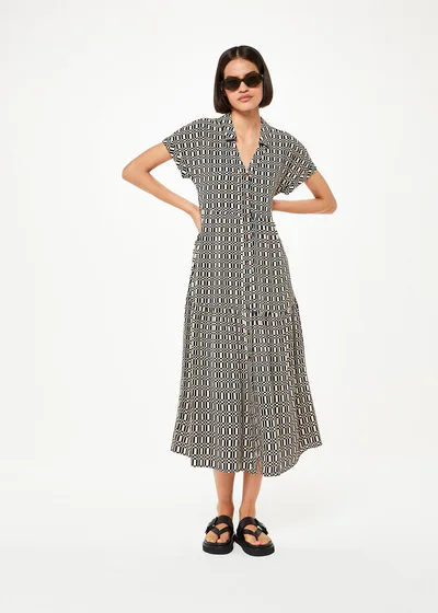 For The Creators Link Check Print Dress
