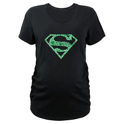 Kohl's Maternity DC Comics Superman Shamrock Print Logo Graphic Tee