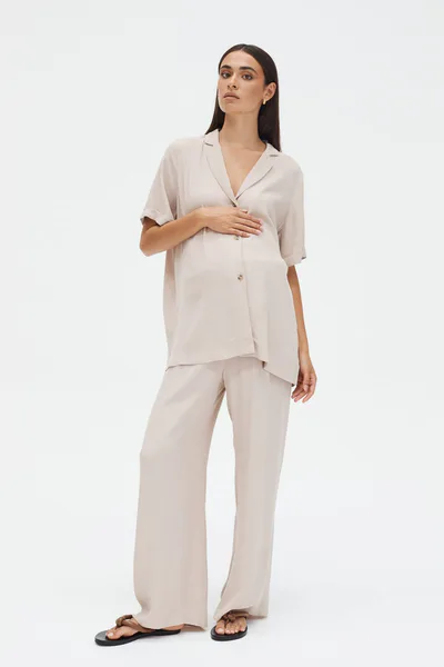 Legoe Heritage Holiday Rayon Pants II (Pumice) - FINAL SALE