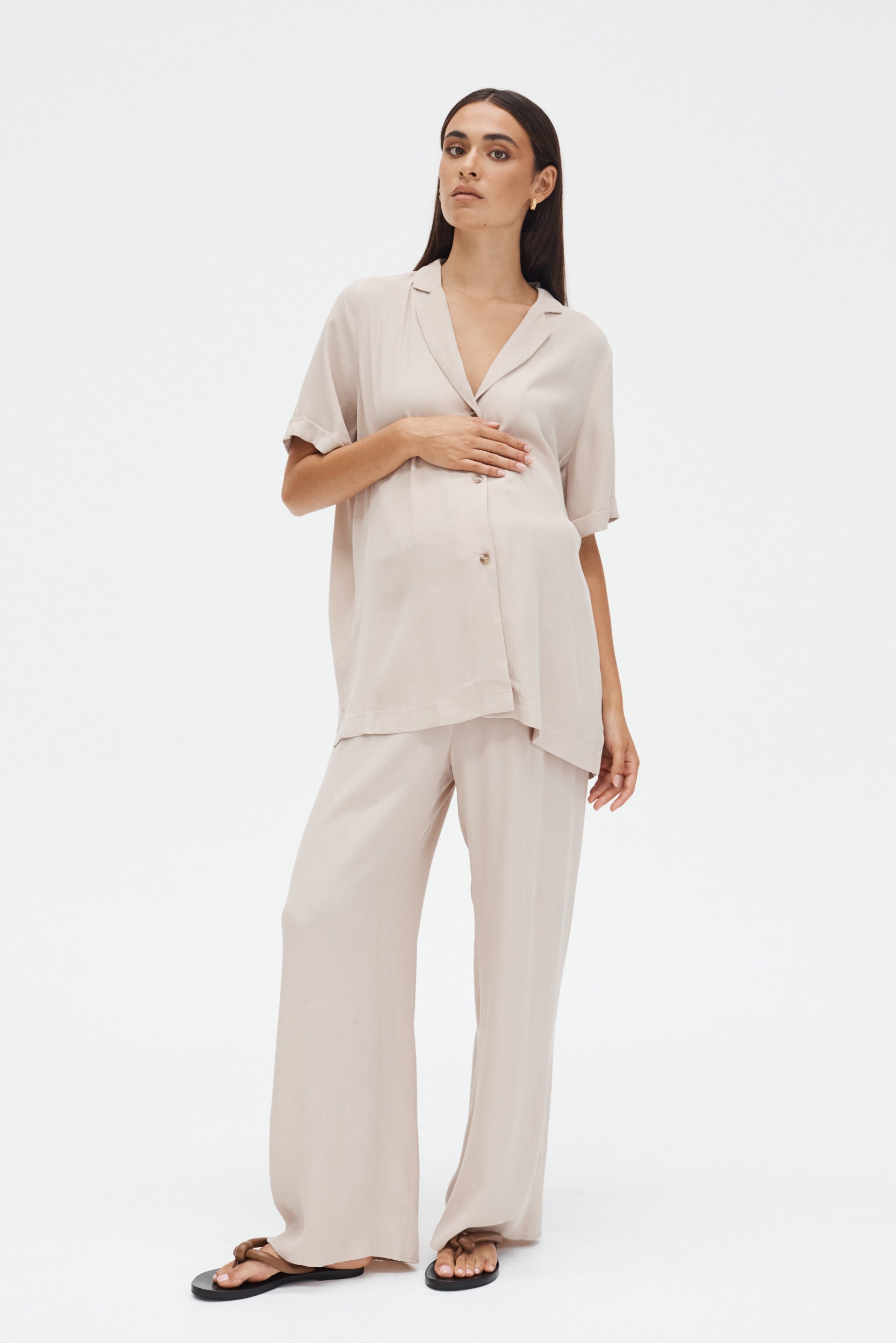 LÉGOE HERITAGE Holiday Rayon Pants II (Pumice) - FINAL SALE