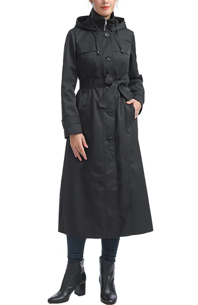 Kimi + Kai Kimi + Kai Women's "Aine“ Hooded Long Rain Coat