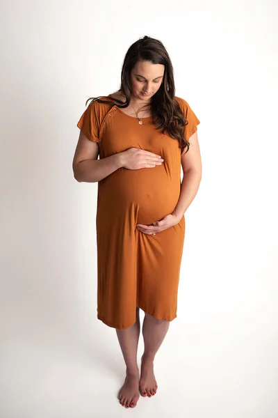 Milk & Baby Saddle  Labor & Delivery Gown | Epidural & Nursing Friendly
