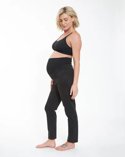Ripe Maternity Hunter Over Bump Crop Jean Black