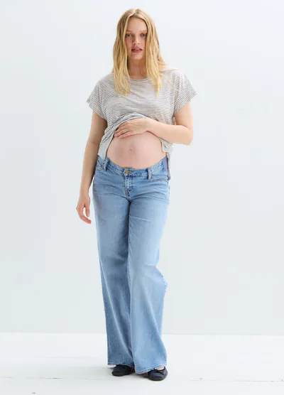 HATCH The Relaxed Wide Leg Maternity Jean