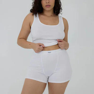 For The Creators Ribbed Boyfriend Shorts