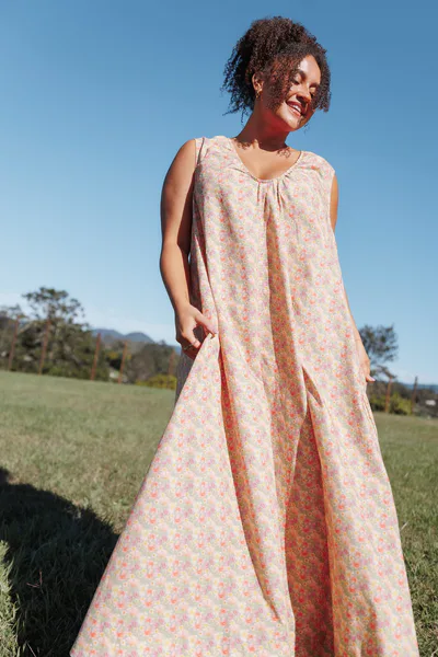 Petal & Pup Laurita Maxi Dress - Sage Wildflower
