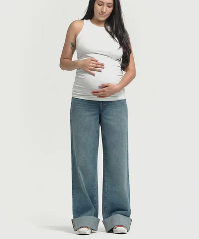 Bump City The Tall Cuff Wide Jean