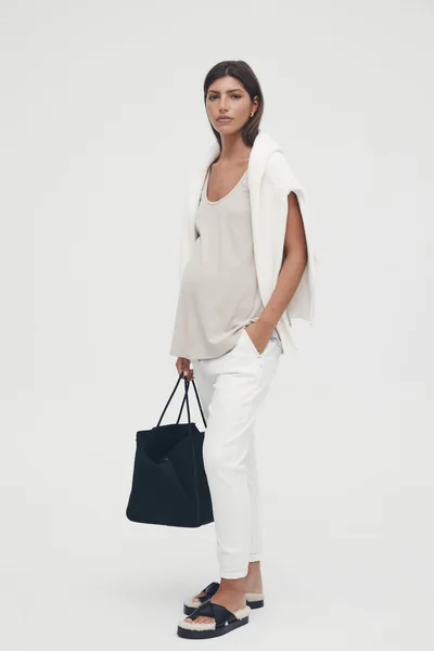 Legoe Heritage Denim Joggers (White) - FINAL SALE