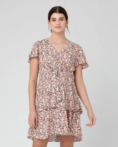 Ripe Maternity Sophia Layered Dress  Black