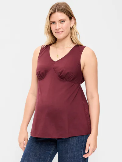 Old Navy Maternity Sleeveless V-Neck Tie-Back Top