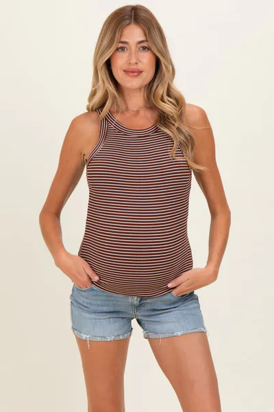 PinkBlush Light Blue Raw Cuffed Hem Maternity Denim Shorts