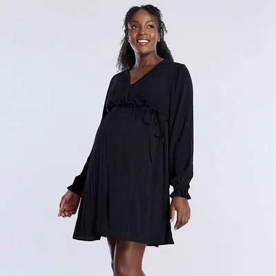 Kohl's Maternity Motherhood® Woven Wrap Mini Dress