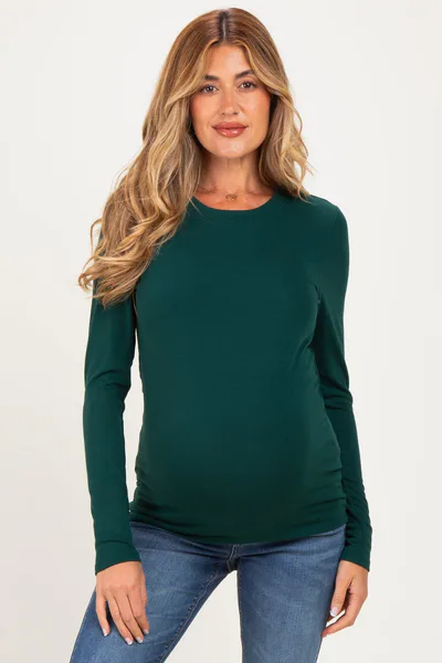 PinkBlush Emerald Long Sleeve Maternity Top