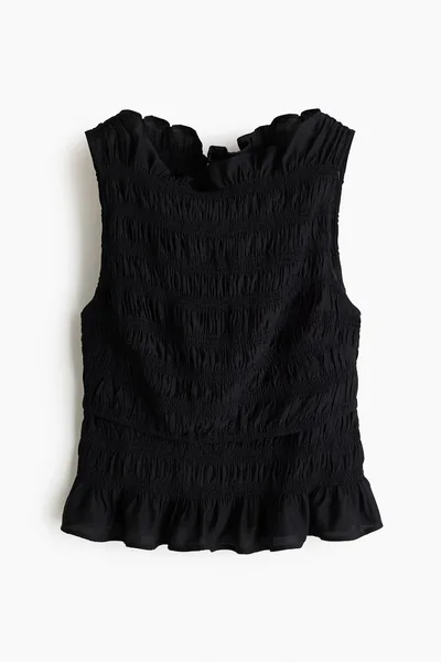 H&M MAMA Smocked Nursing Top