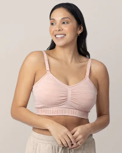 Kindred Bravely Sublime® Hands-Free Pumping & Nursing Bra | Pink Heather
