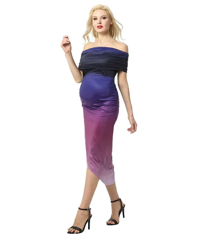 Bump City The Maya Tulip Hem Ombre Dress