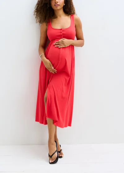 HATCH The Softest Rib Nursing Tank Dress