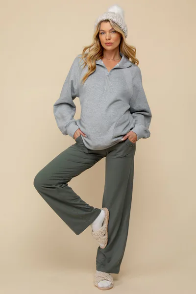 PinkBlush Olive Straight Leg Yoga Maternity Pants
