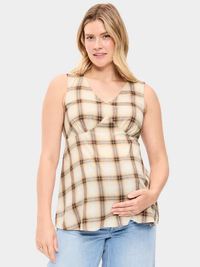 Old Navy Maternity Sleeveless V-Neck Tie-Back Top