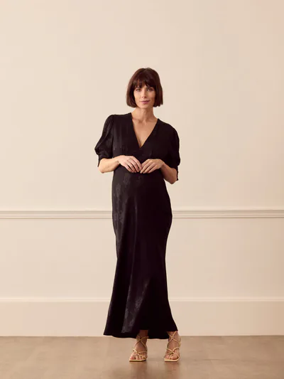 For The Creators Zadie Jacquard Midi Dress