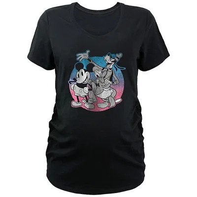 Kohl's Disney's Mickey Mouse And His Buddies Maternity V-Neck Graphic Tee