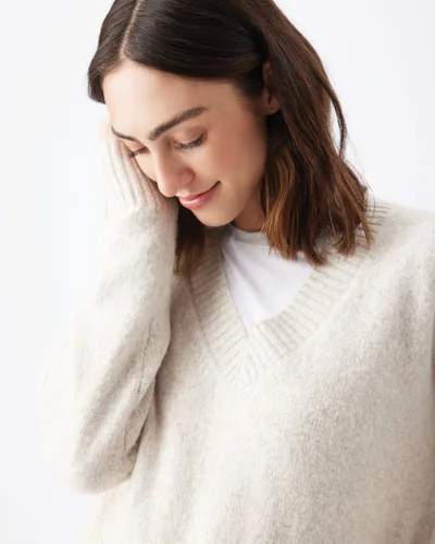 Ripe Maternity Vera Nursing Knit  Oat Marle