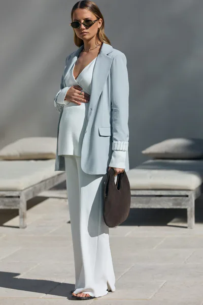 Legoe Heritage Relaxed Boyfriend Blazer (Mineral Blue) - FINAL SALE