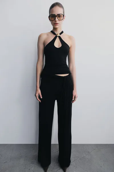MESHKI Ramona Modal Straight Leg Pant