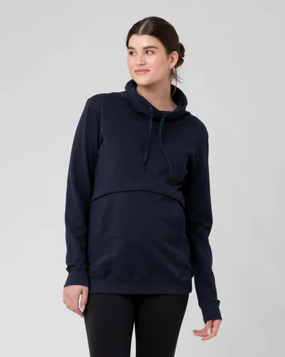 Ripe Maternity Joey Nursing Jumper Navy