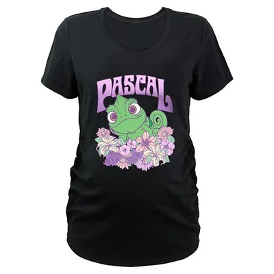 Kohl's Disney's Tangled Pascal Floral Chameleon Maternity Graphic Tee