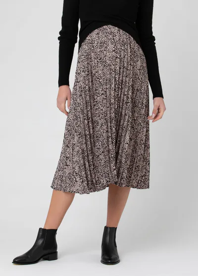 Ingrid & Isabel Ripe Maternity Florence Pleat Maternity Midi Skirt