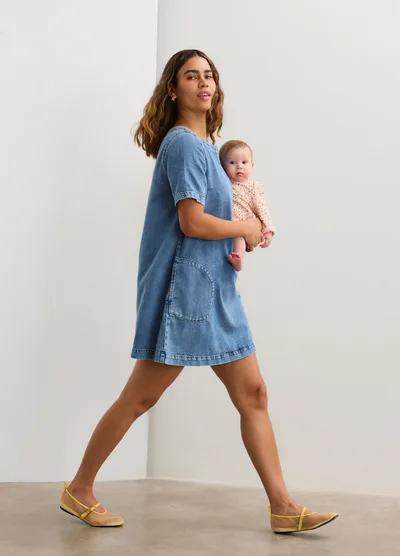 HATCH The Mama Denim Dress