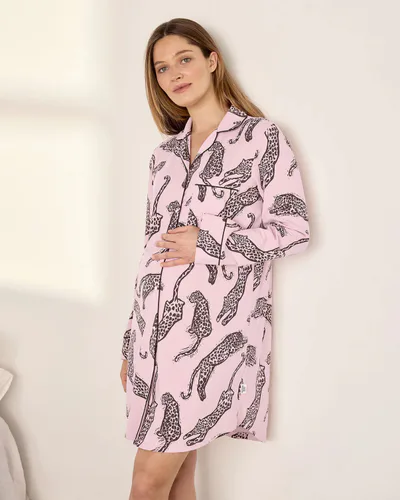 For The Creators Lino Leopards Pink Nightshirt