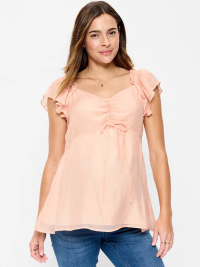 Old Navy Maternity Ruffle-Sleeve Top