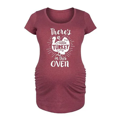 Kohl's Maternity Little Turkey In The Oven Graphic Tee