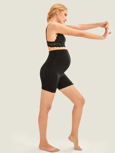 Momanda High Waist Shapewear Maternity Shorts|Seamless