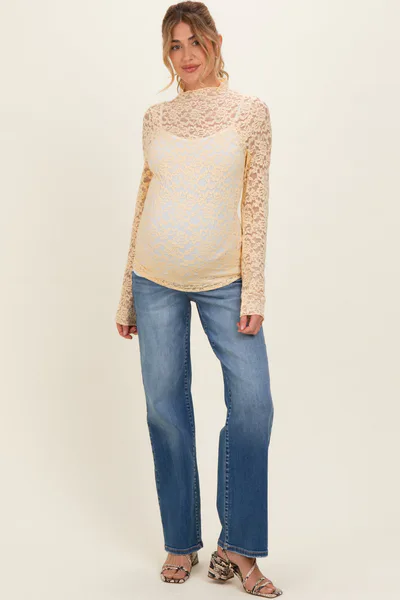PinkBlush Medium Maternity Dad Jeans