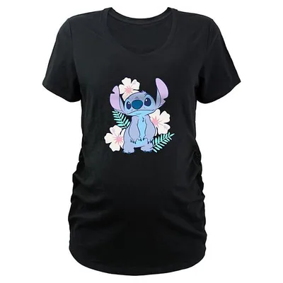 Kohl's Disney's Lilo & Stitch Tropical Flower Scene Maternity Graphic Tee