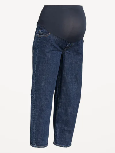 Old Navy Maternity Full Panel Barrel Ankle Jeans