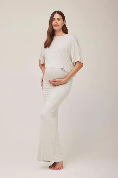 BUMPSUIT The 2-In-1 Cotton Maternity Maxi Skirt