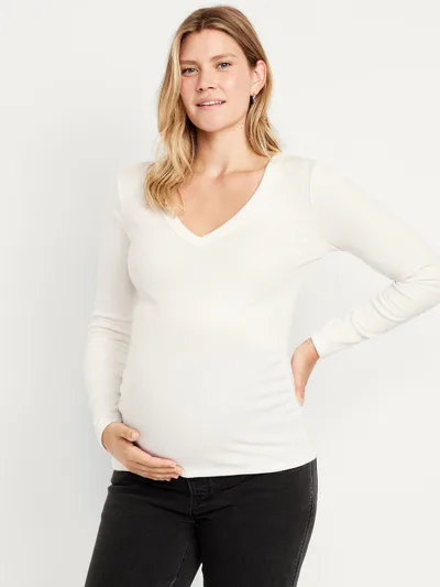 Old Navy Maternity Cozy Snug V-Neck T-Shirt