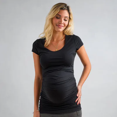 For The Creators The Essentials Maternity Cap Scoop Top
